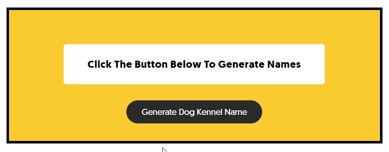 Dog Kennel Name Generator Name Generator Pro