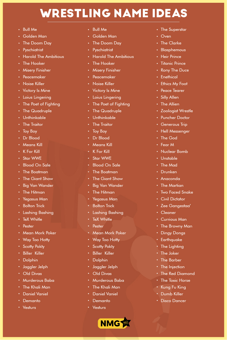 Wrestling Name Generator 1000 Wrestling Name Ideas Wrestling Name Generator 1000 Wrestling Name Ideas